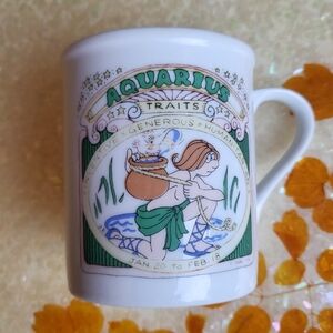 Vintage Papel AQUARIUS Zodiac Coffee Mug